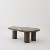 Bean Coffee Table, Organic-Shaped Micro Cement Table